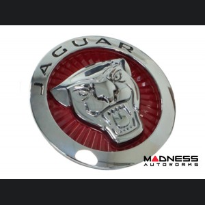 Jaguar Custom Emblem - Growler - Gloss Red Finish - 86mm