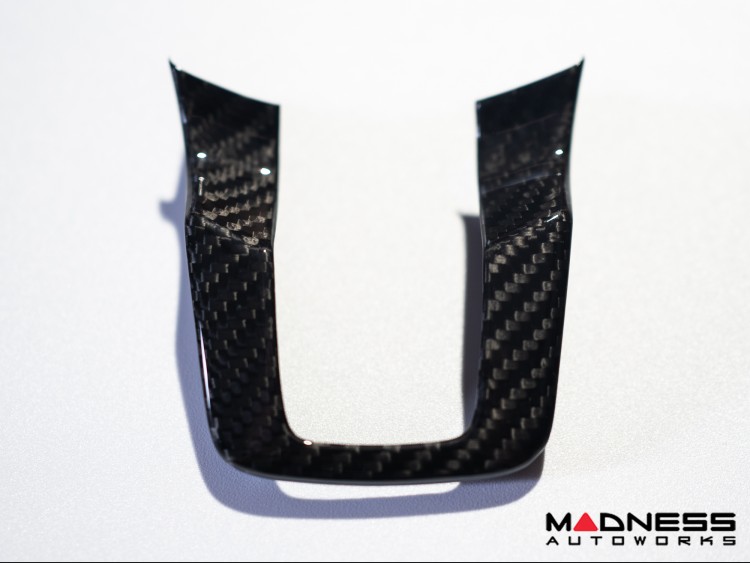Red Carbon Fiber Steering Wheel Bottom Panel Sticker For Jaguar F-TYPE  2013-22