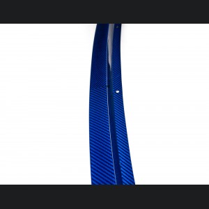 Jaguar F-Type Center Front Lip Splitter - Carbon Fiber - Blue Candy