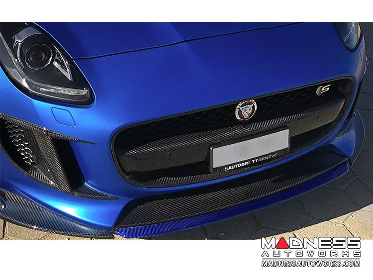 Jaguar F-Type Center Front Lip Splitter - Carbon Fiber