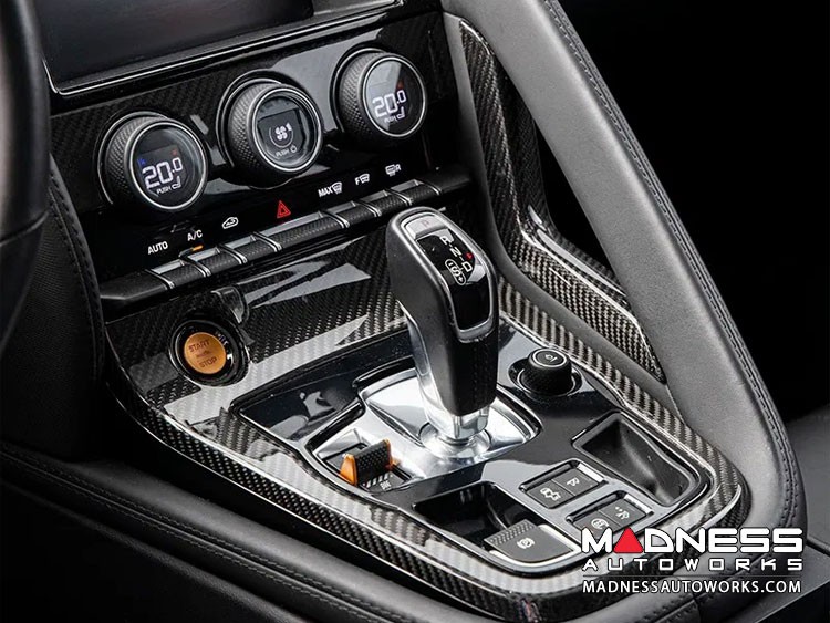 Jaguar F-Type Interior Trim - Carbon Fiber - Center Console Cover 