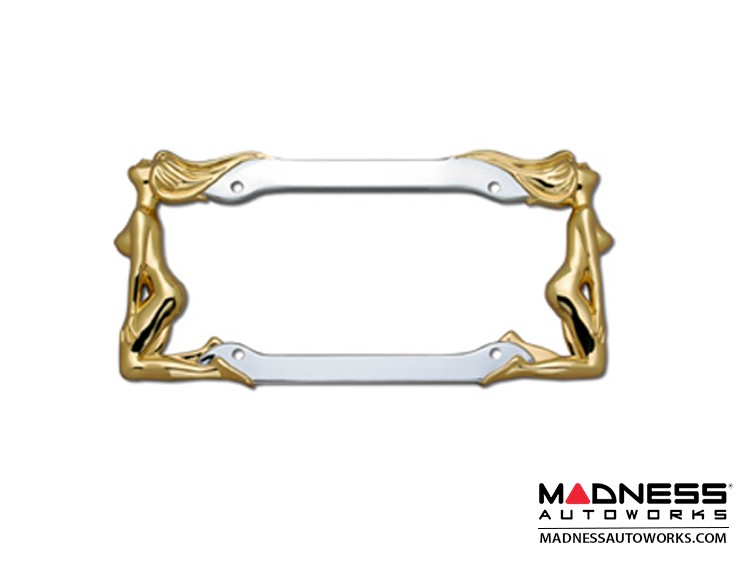 License Plate Frame (1) - Twins in Chrome and 24K