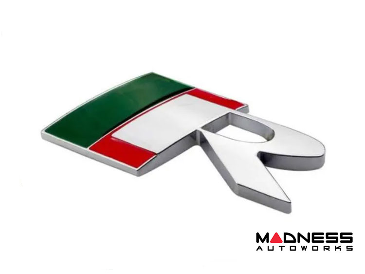 Jaguar Custom Emblem - R Racing - Chrome Finish - Green/ Red, JA-023