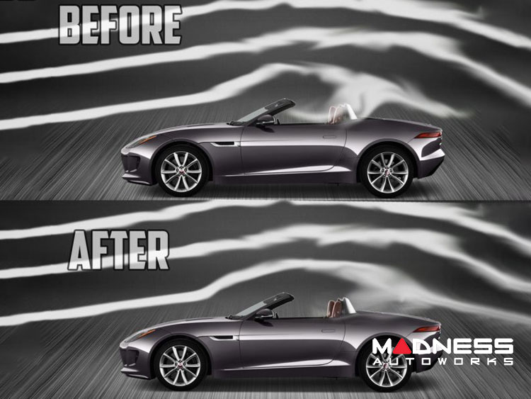 Jaguar F-TYPE WindRestrictor - Wind Deflector - For Factory Brackets
