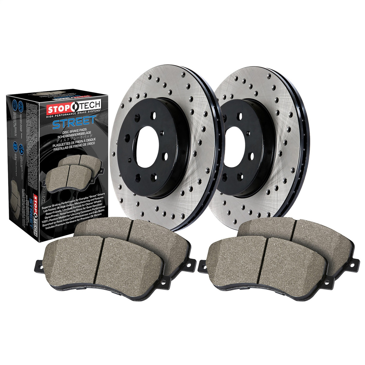 Jaguar Brake Set - Rear - Sport Drilled - StopTech