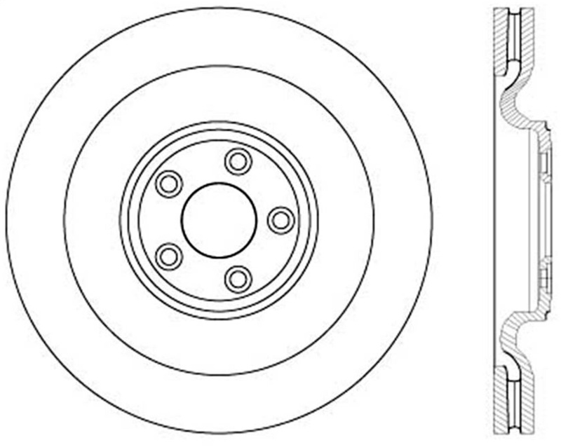 Jaguar XK - ST Drilled Sport Brake Rotors