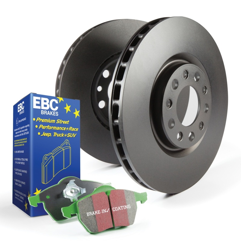 Jaguar XJ Brake Pads and Rotors - Rear - Premium - EBC - Yellowstuff - '73 - '96